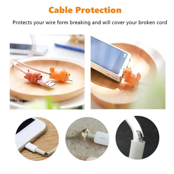 Protection Cable Type 5-Protecteur De Chargeur De Dessin Animé Mignon Pour Apple, U00e9tui Protege Cable Iphone Protection Cable Type 5-Protecteur De Chargeur De Dessin Animé Mignon Pour Apple, U00e9tui Protege Cable Iphone