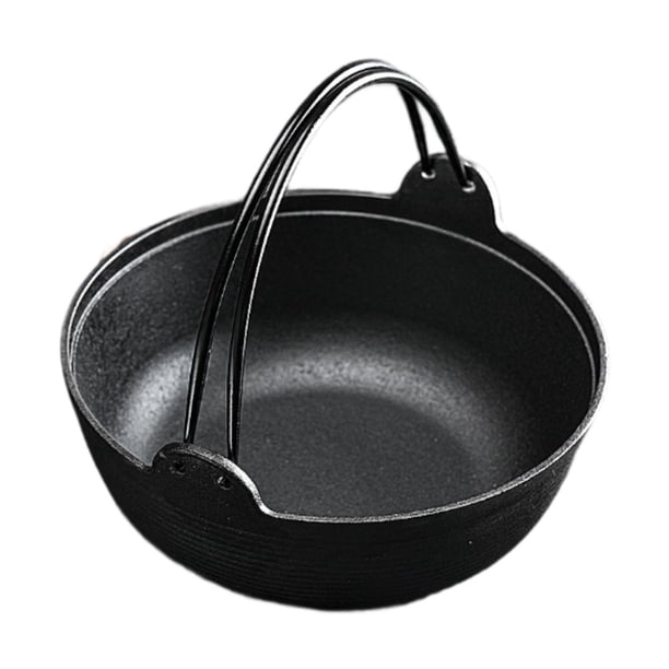 Olla Nabe Sukiyaki de diseño japonés para uso doméstico, con calor uniforme, para cocinar en campamentos, de fácil limpieza, para estofar al aire sin tapa