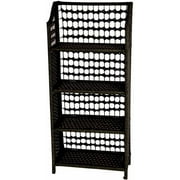 Oriental Furniture Natural Fiber Shelving Unit, 4 Shelf, book case