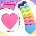 thumbnail image 3 of Pedty Post-It Notes,240 Sheets Heart Shaped Sticky Notes 8 Color Heart Post Notes Cute Self Adhesive Heart Sticky Notes Pads,Love Sticky Notes Colored Notepads (Set of 8),8X Post-It Notes, 3 of 8