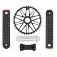 thumbnail image 1 of Juego de bielas para bicicleta, fácil instalación, plato 50T para bicicletas plegables Negro, 1 of 8