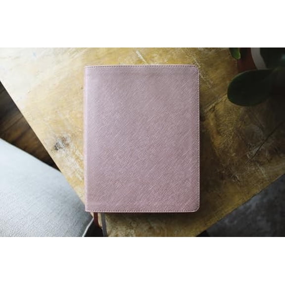Pre-Owned Niv, Beautiful Word Bible, Updated Edition, Peel/Stick Bible Tabs, Leathersoft, Pink, Red Letter, Comfort Print: 600+ Full-Color Illustrated ... (Imitation Leather) 0310466067 9780310466062