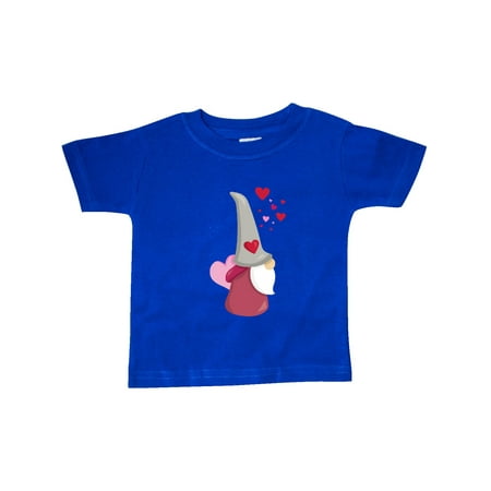 

Inktastic Valentine s Day Gnome Gnome With Pink Heart Gift Baby Girl T-Shirt