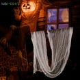 thumbnail image 6 of BadPiggies Pack of 3 Halloween White Creepy Cloths, Spooky Fabric Cloth for Haunted House Halloween Party Doorway Outdoors Decoration 30" x 72", 6 of 9