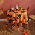 thumbnail image 3 of kurtrusly Lightweight Pumpkin Tablecloth For Halloween Decoration Easy To Clean And Durable Personalized type+2 140*140CM, 3 of 6