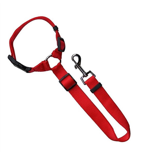 Cinturón de seguridad para perros, vehículo, coche, cachorro, arnés para cinturón de seguridad, Clip de plomo, suministros para perros, palanca de seguridad, productos de tracción automática