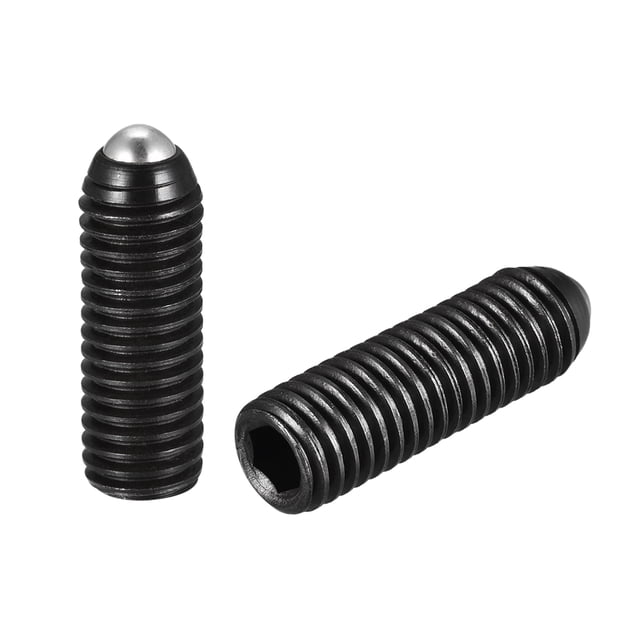 Unique Bargains Vis de Réglage de Point de Balle, M10 x 30mm en Acier à Haute Teneur en Carbone Ressort Hexagonal Douille Vis 2 Pack