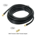 thumbnail image 3 of RG58 Coaxial Cables SMA Male To SMA Male With Adapter Low Loss RF Coaxial Cables 16.4FT Black 1Pcs, 3 of 5