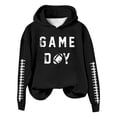 thumbnail image 4 of WEAIXIMIUNG Sweat à Capuche pour Femmes, Imprimé Football Baseball, Col Rond et Manches Longues, 4 of 4