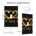 thumbnail image 3 of Balery Happy New Year 2025 for Duplex Wall Plates Kit, Electrical Outlet Covers, Standard Size 1-Gang 5.0" x3.0", Electric Receptacle Plug Covers-Style T, 3 of 6