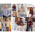 thumbnail image 5 of PRETTYGARDEN Womens Crewneck Fall Sweaters Pullover Tops Soft Stretchy Knit,Raglan Long Sleeve,Ribbed Cuffs,Color Block,Casual Daily Outfits,Office Work Clothes,Winter Layering Wear, 5 of 8
