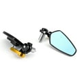 thumbnail image 4 of MotorGenic 7/8" Aluminum Rear View Side Mirror Handle Bar End Universal Motorcycle, Gold, 4 of 6