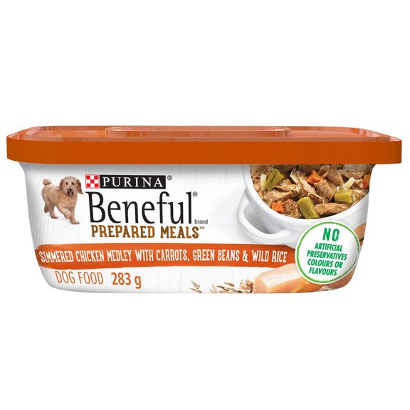 Beneful Repas Préparés Mélange de Poulet Mijoté, Nourriture Humide pour Chiens 283 g