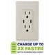 thumbnail image 4 of Cargador de pared Leviton T5635-T 30 W USB Dual Type-C/C PD, 4 of 9
