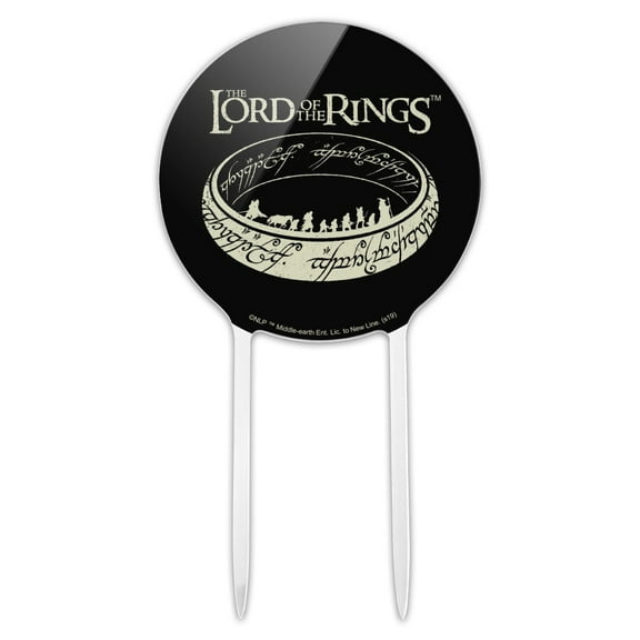 Acrylic Lord of the Rings The Journey Cake Topper Party Decoration for Wedding Anniversary Birthday Graduation