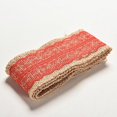 thumbnail image 4 of AK-Trading 2.5" Wide x 10 Yards Long Natural Burlap Craft Ribbon with Lace (Jute Ribbon, Burlap Tape, Rustic Decor) with Red Lace, 4 of 6