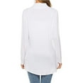 thumbnail image 3 of IYYVV Womens Lightweight Cardigan with Pocket Long Sleeve Open Front Casual Loose Shrugs Fashion Fall Cardigans Sweater 2025 White 2XL, 3 of 3