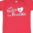 thumbnail image 3 of Inktastic Bestie Frenchie Boys or Girls Baby Bodysuit, 3 of 4