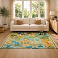 thumbnail image 2 of Gelasgo Animal Patchwork Velvet Area Rug, Colorful Educational Decorative Carpet, Soft Indoor Floor Mat for Kids Room Nursery Classroom Playroom Bedroom Home Decor, 2 of 5