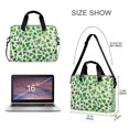thumbnail image 3 of FORMRS 16" Laptop Sleeve Bag Carrying Case with Handle Travel Shoulder Briefcase, Green Dot Triangles Pattern, 3 of 8