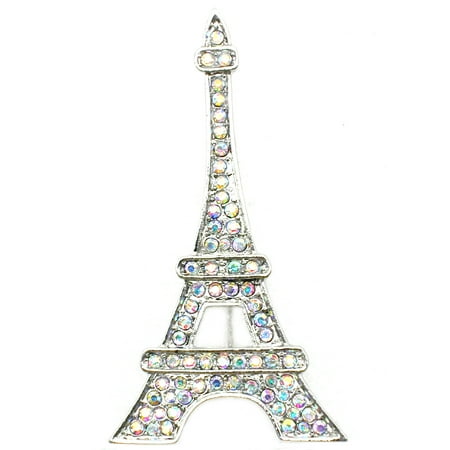 Eiffel Tower Pin Brooch Paris Gorgeous AB(Aurora Borealis) (Best Camera For Aurora Borealis)