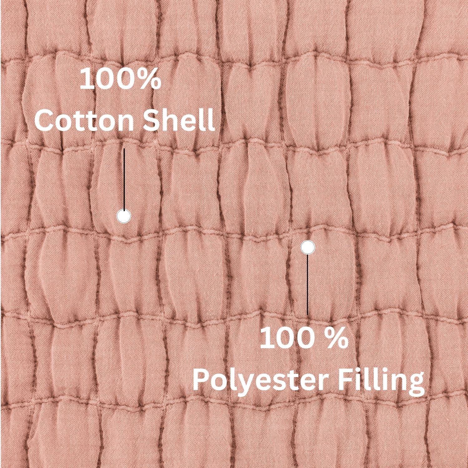 Mainstays Check Matelasse Quilt, Terracotta, Full/Queen