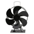 thumbnail image 1 of Ventilador de chimenea de 6 aspas con módulo termoeléctrico para estufa de leña, alimentado por calor, para el hogar., 1 of 14