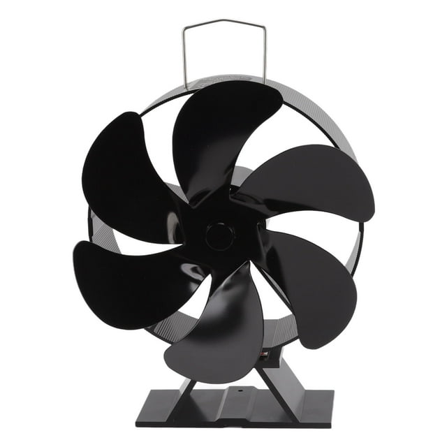 Ventilador de chimenea de 6 aspas con módulo termoeléctrico para estufa de leña, alimentado por calor, para el hogar.