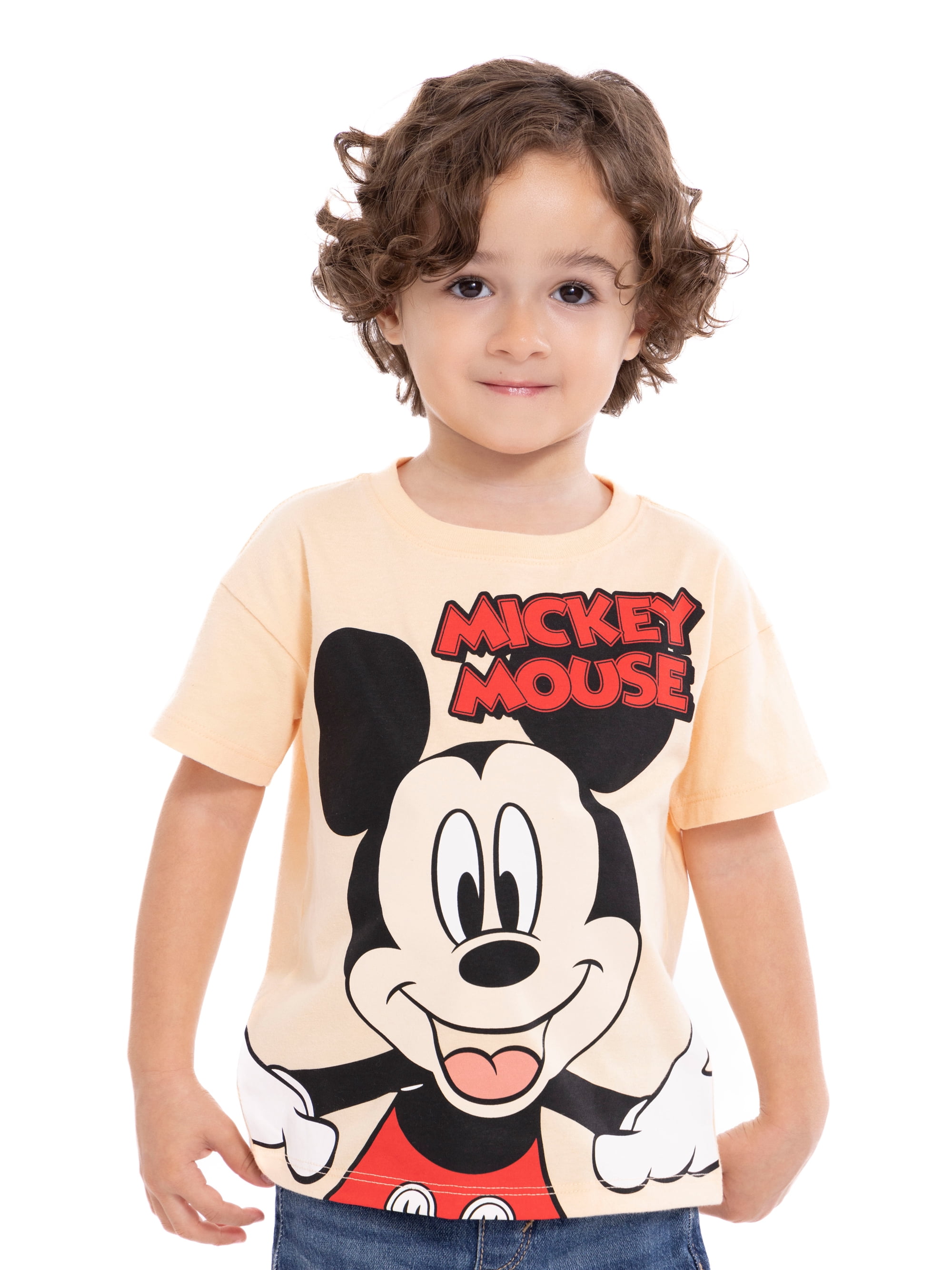 Mickey Mouse Toddler Graphic Crewneck Tee with Short Sleeves, Sizes 12M-5T