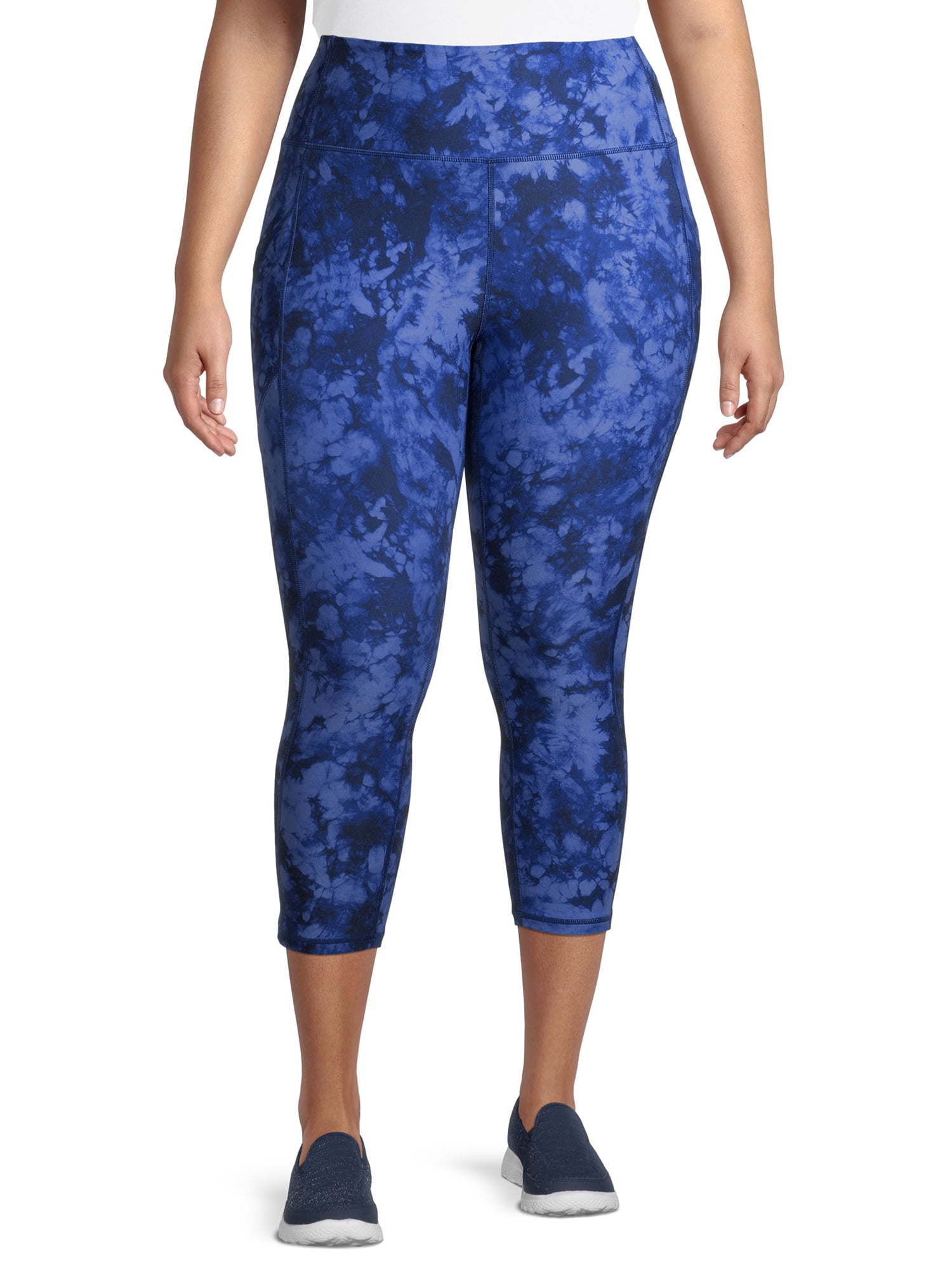 Activ8 Women's Plus Size Active Printed Capri Leggings