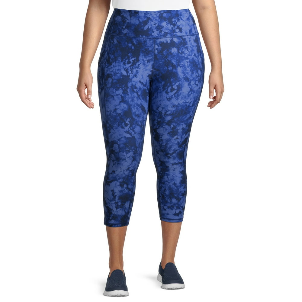Activ8 Activ8 Women's Plus Size Active Printed Capri Leggings