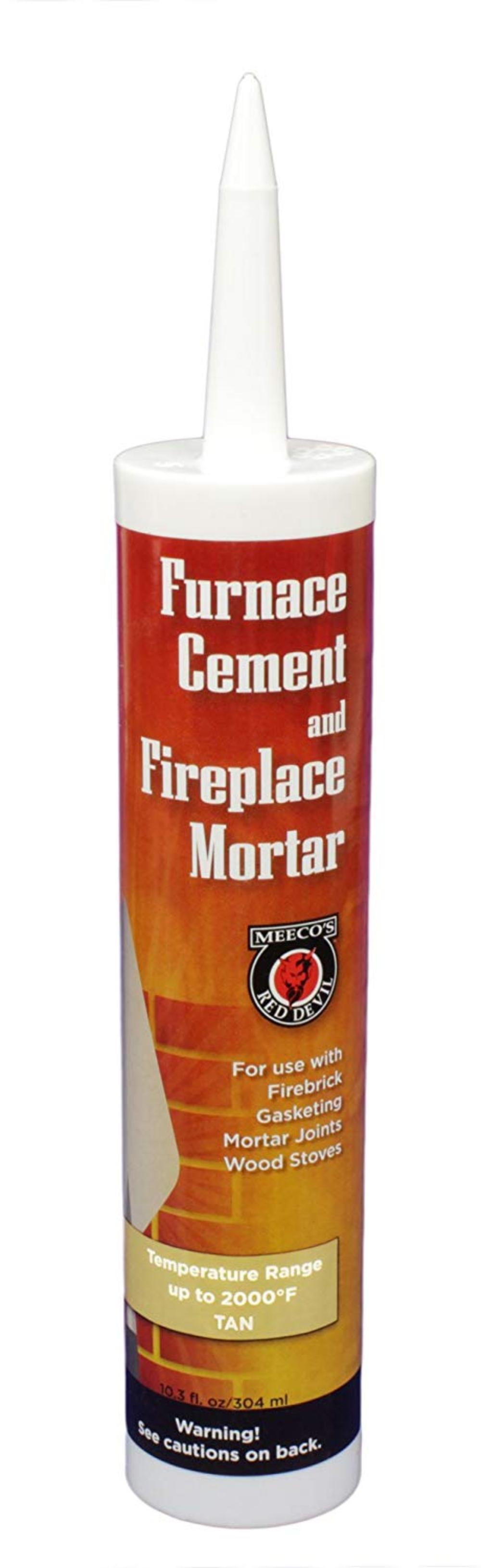 MEECO'S RED DEVIL 122 Furnace Cement and Fireplace Mortar, Premixed, readytouse, high