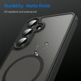 thumbnail image 5 of for Samsung Galaxy A26 5G Case Magnetic Phone Case Compatible with MagSafe, Soft TPU Bumper Hard Translucent Matte Back Slim Fit Shockproof Protective Case Cover for Men Women Girls - Black, 5 of 8
