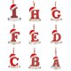 thumbnail image 2 of Colgante decorativo para árbol de Navidad, letras colgantes ornamentales creativas, decoraciones para festivales, E, 2 of 5