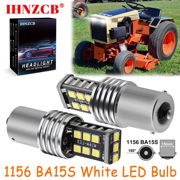 IHNZCB for Case 400 442 444 446 448 Tractor 2x Bright 6000k Led Headlights Light Bulbs
