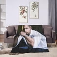 thumbnail image 4 of Blanket Ryan Reynolds Soft and Comfortable Wool Fleece Throw Blankets for Sofa Office car Camping Yoga Travel Home Decoration Cozy Plush Beach Blanket Gift, 4 of 9