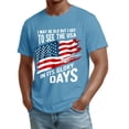 thumbnail image 2 of Iaqnaocc Shirts for Men 250 Anniversary Usa Shirt Retro 250th Anniversary Usa Shirt T-Shirt Independence Day Round Neck Freedom Summer Independence Day 250 Anniversary Shirt Light Blue 3XL, 2 of 4