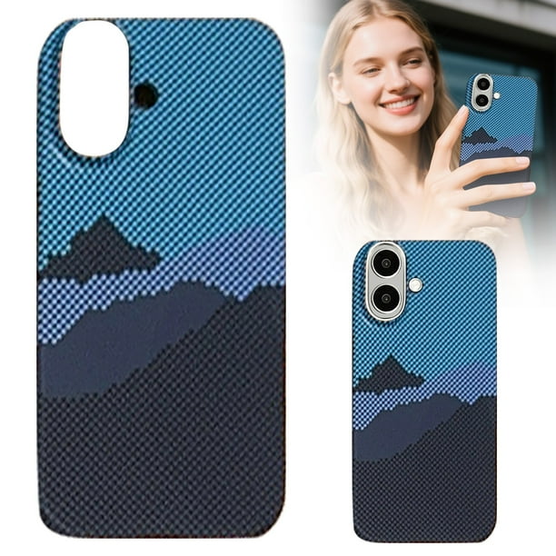 Teléfono Iphone 16 Pro Inalámbrico Con Textura De Fibra Mayor Durabilidad Y Estilo