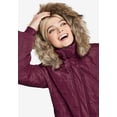 thumbnail image 3 of Ellos Women's Faux Fur Trim Puffer Coat, 3 of 6