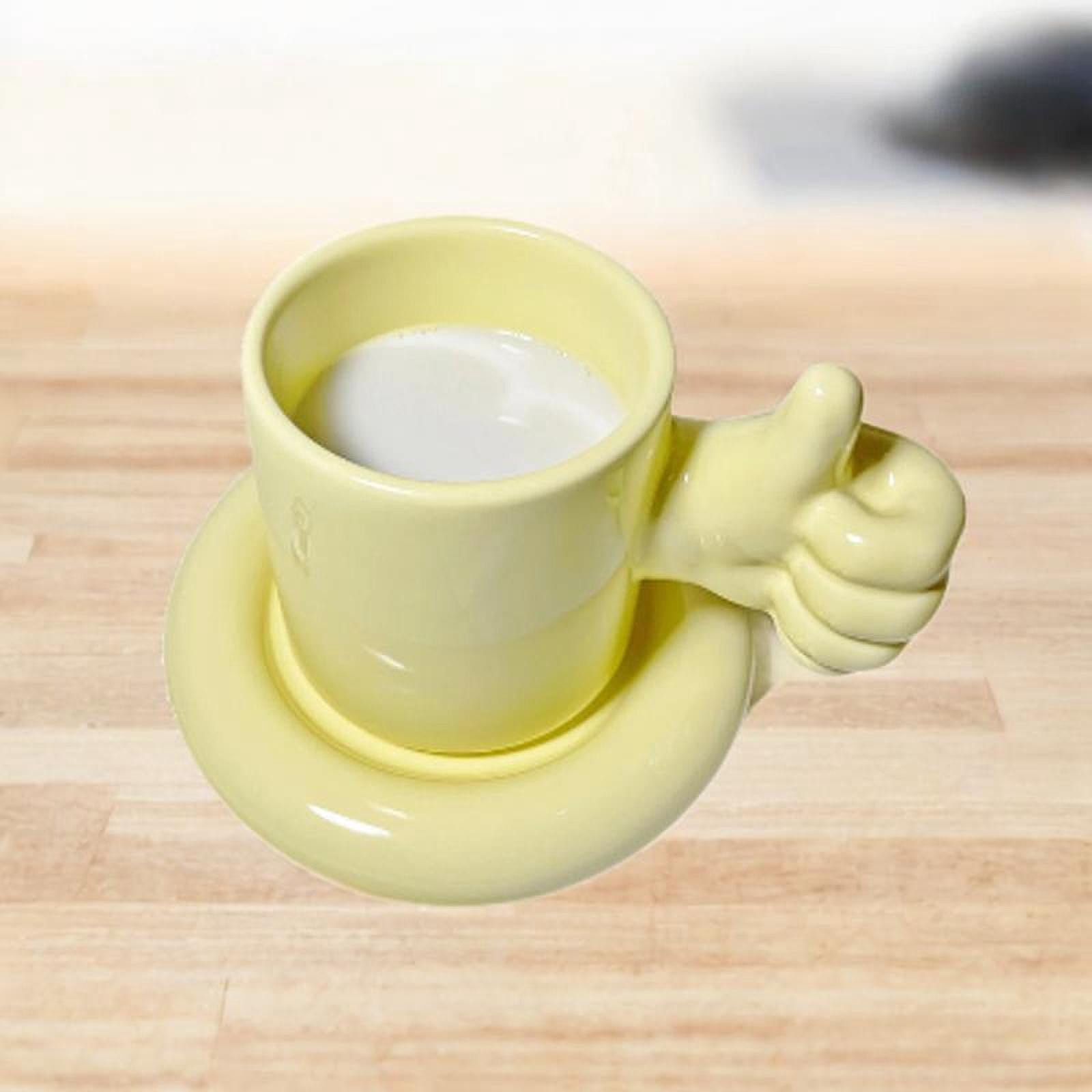 TISHITA Coffee Cup Breakfast Tea Milk Mug with Saucer Teaware Tea Cup Espresso Latte Mug for Cafe Restaurant Housewarming Gift Family