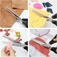 thumbnail image 5 of Luniquz 2 Pcs Pinking Shears Scalloped Scissors Zig Zag Scissors Professional Handheld Serrated Crimping Dressmaking Sewing Supplies Jagged Edge Cut Scissors for Fabric, Leather, Paper, 5 of 6