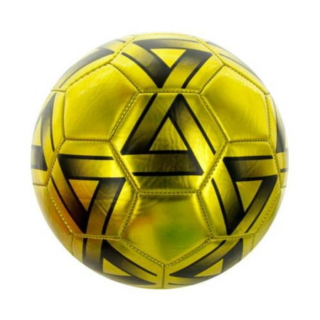 Size 5 Metallic Gold & Black Soccer Ball (Available in a pack of (Best Position In Soccer)