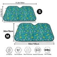 thumbnail image 3 of Haiem Cute Shark Turtle Car Windshield Sun Shade - Blocks UV Rays Sun Visor Protector, Sunshade to Keep Your Vehicle Cool, Universal Fit SUV Van Sedan-Small, 3 of 7