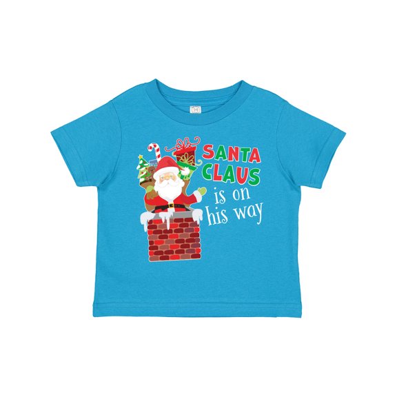 Inktastic Santa Claus is on His Way Christmas Boys or Girls Toddler T-Shirt