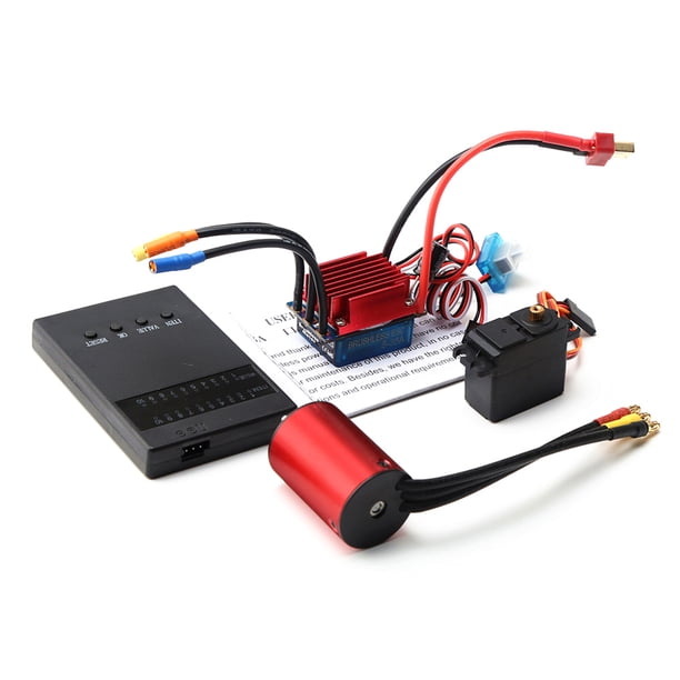 Esc Motor sin escobillas S2838 3200KV con 35A sin escobillas ESC 2,2 KG reemplazo de tarjeta de programación Servo para 1/14 1/16 HSP WLtoys RC Car Truck Eccomum Esc