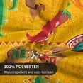 thumbnail image 6 of Printed Table Cloth Round Tablecloths 60 Inch Water Resistant Spill Proof Washable Polyester Tablecloth Mexican Pattern with Cactus hat chill Decorative Table Cover for Dining Table, Parties,Kitchen, 6 of 6