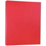 JAM Paper 8-1/2 x 11 Metallic 110 lb Cover Cardstock, Jupiter Red, 50 ...
