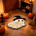 thumbnail image 4 of Twfbrm Halloween Ghost Shaped Bathroom Rugs, 18x28 Inch Water Absorbent Bath Mat with Non-Slip Backing, Decorative Entryway Carpet for Home, Bedroom, Halloween Decoration, 4 of 6