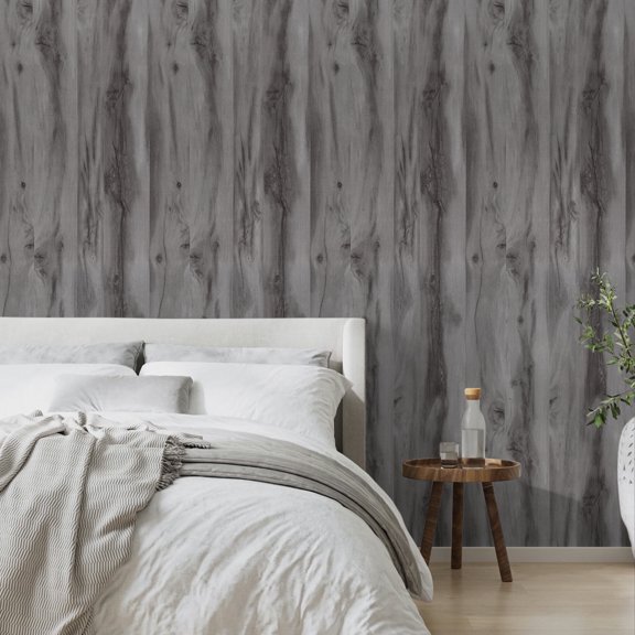 UMIGGEE Gray Wood Wallpaper 15.7-in x 118-in Peel and Stick Wallpaper Wood Grain Wall Paper Removable Self Adhesive Wood Wallpaper Contact Paper Wood Plank Wallpaper for Furniture Home Decor