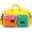 #D, variant on Casual Color Block Overnight Bag, Large Weekender Travel Duffle, Water-Resistant Nylon Travel Tote with Crossbody Strap for Weekend Getaways, Gym and Air Travel